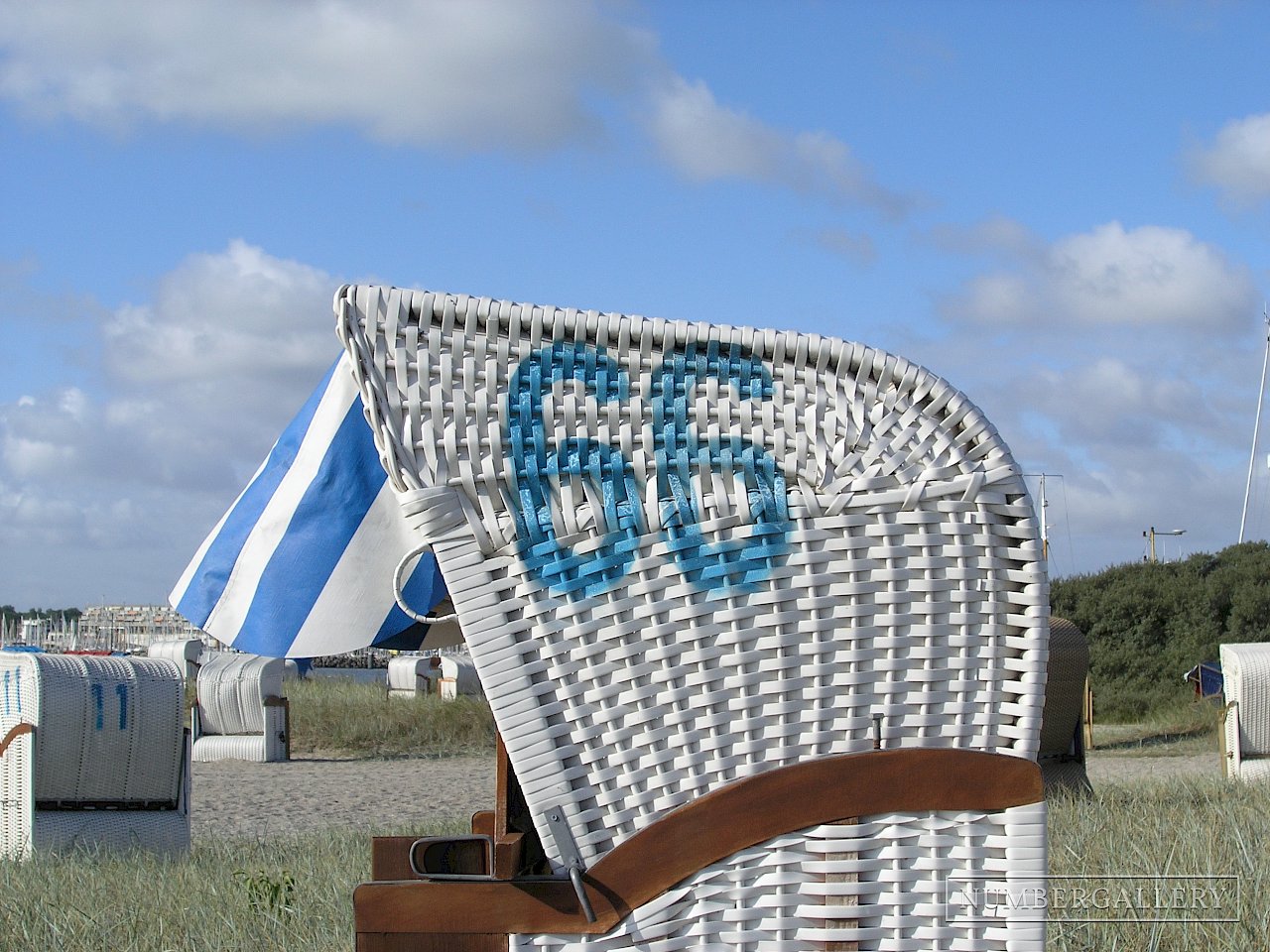 Strandkorb an der Ostsee