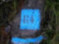 Markierung in den Dolomiten