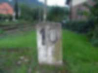 Streckenmarkierung in Gengenbach