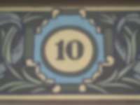 Reich verzierte Hausnummer