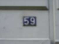 Hausnummer in Hamburg