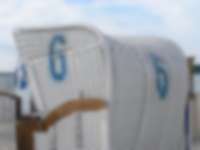 Strandkorb an der Ostsee