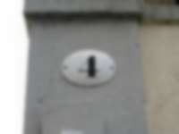 Hausnummer in Dresden