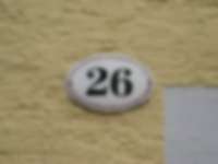 Hausnummer in Konstanz