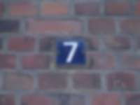 Hausnummer in Hamburg