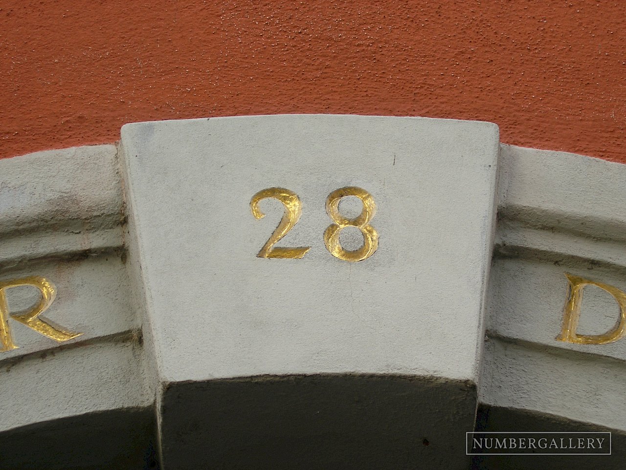 Goldene Hausnummer in Konstanz