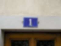 Hausnummer in Genf / Genève