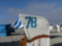 Strandkorb an der Ostsee