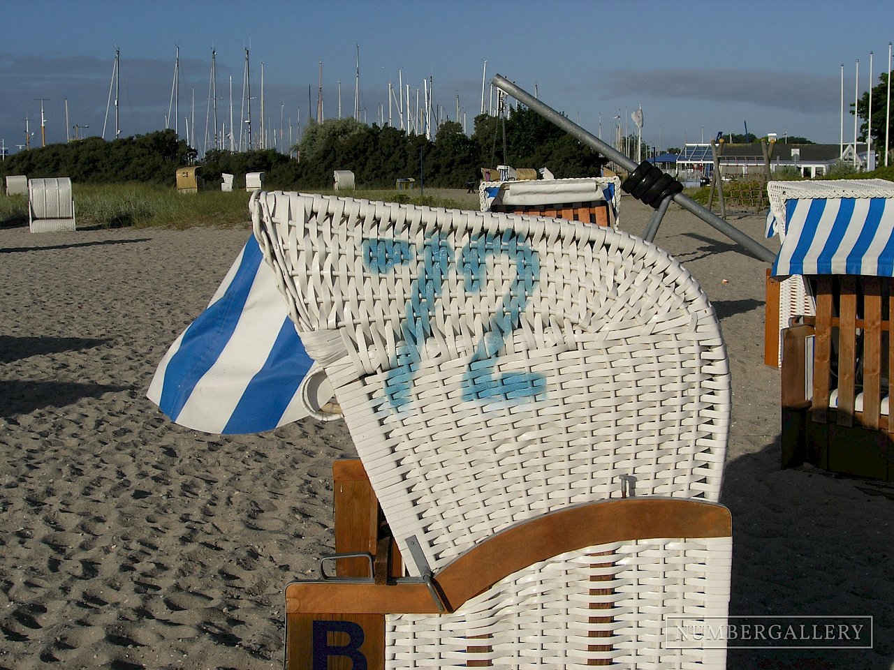 Strandkorb an der Ostsee