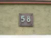 Hausnummer in Ladenburg