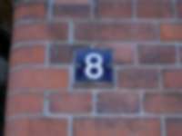 Hausnummer in Hamburg