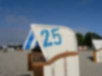 Strandkorb an der Ostsee