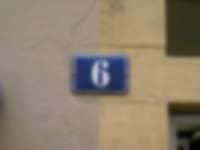 Hausnummer in Neuchâtel / Neuenburg