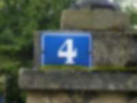 Hausnummer in Neuchâtel / Neuenburg