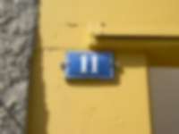 Hausnummer in Neuchâtel / Neuenburg
