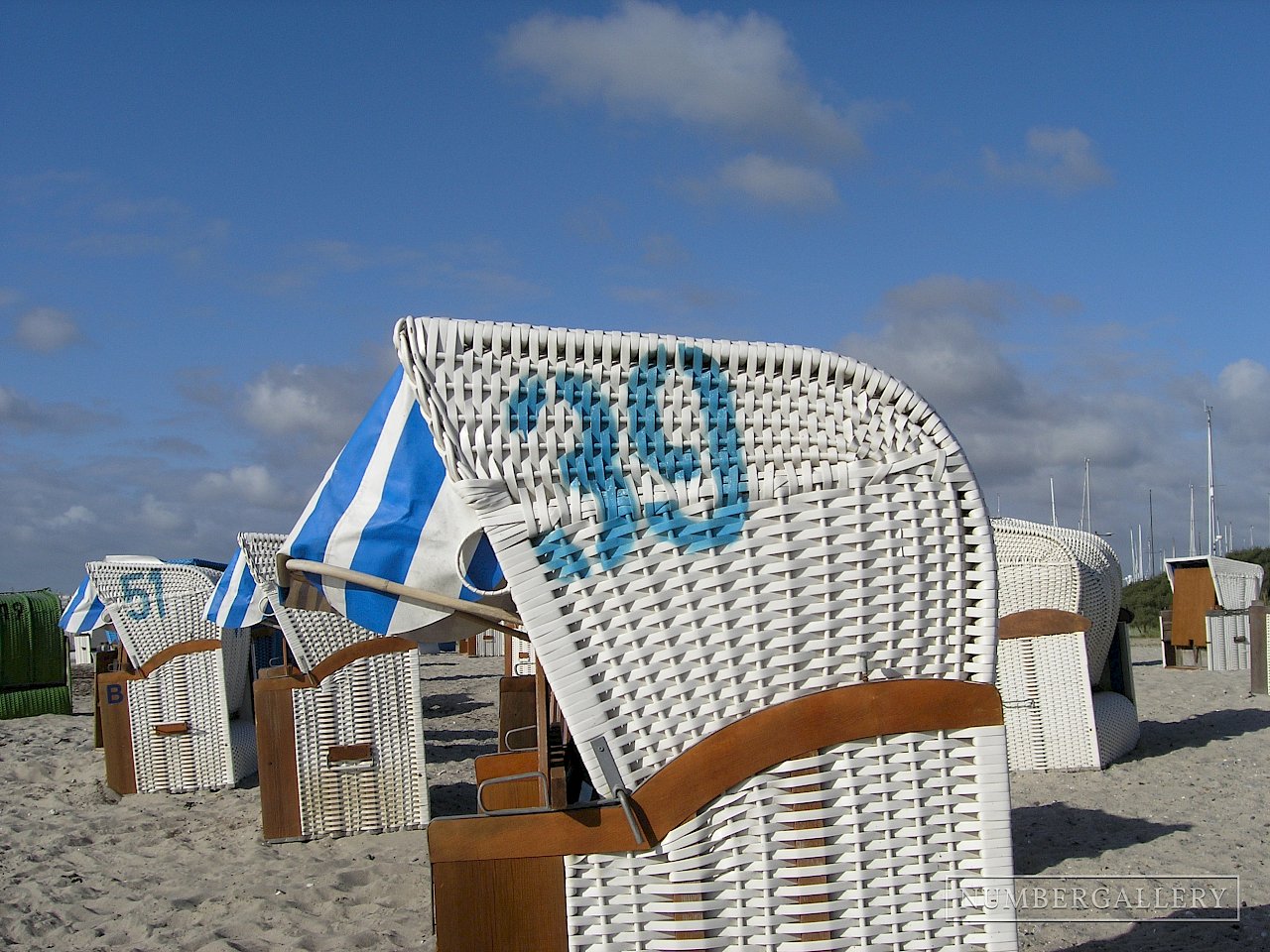 Strandkorb an der Ostsee