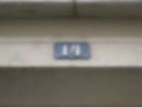 Hausnummer in Genf / Genève
