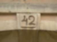 Gravierte Hausnummer in Stralsund