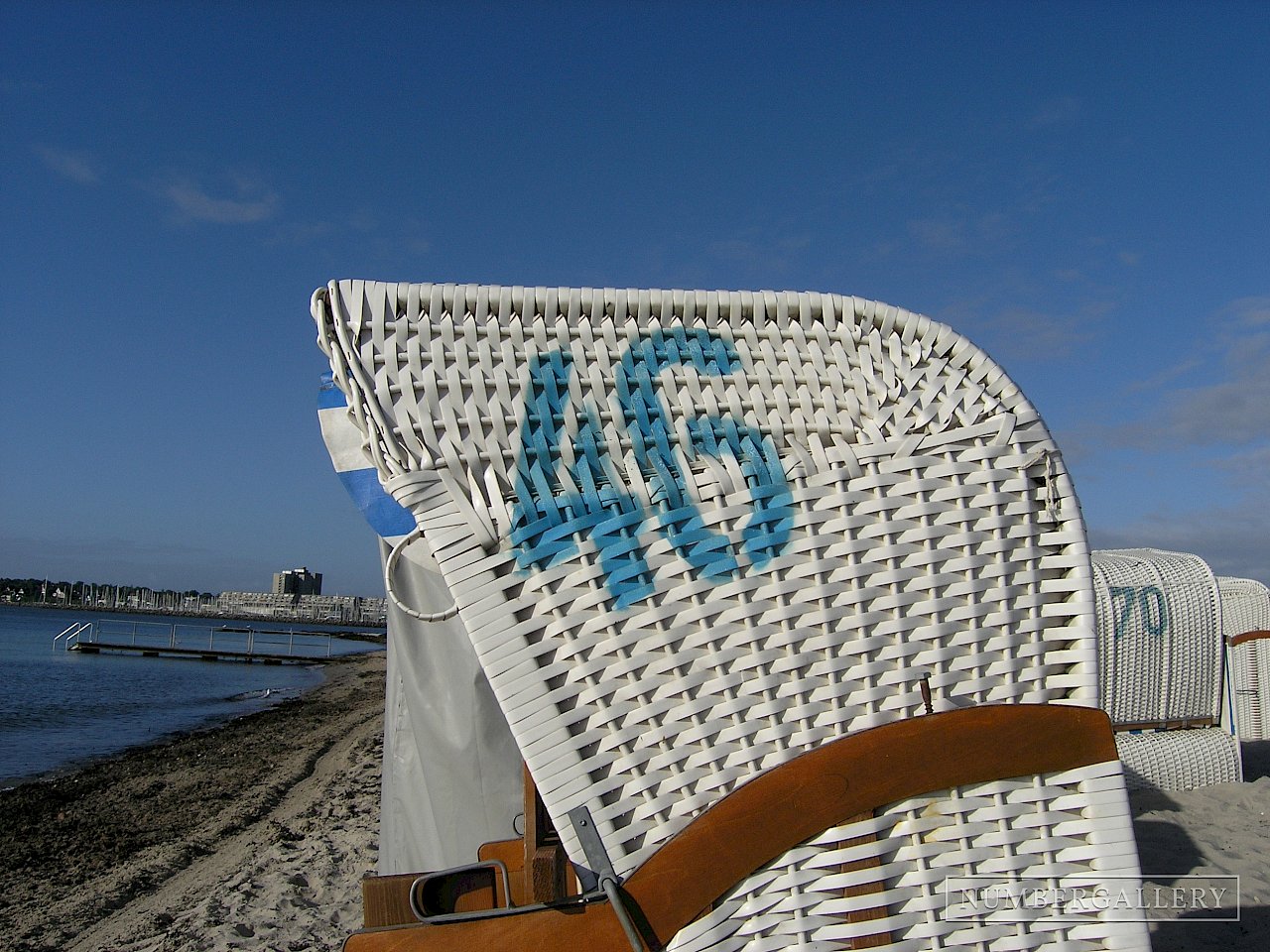 Strandkorb an der Ostsee