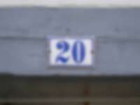 Hausnummer in Villingen