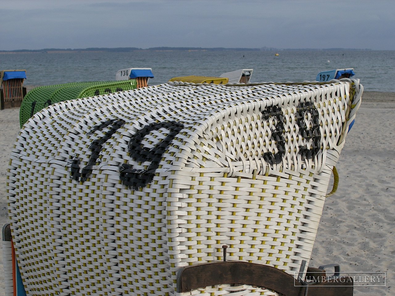 Strandkorb an der Ostsee