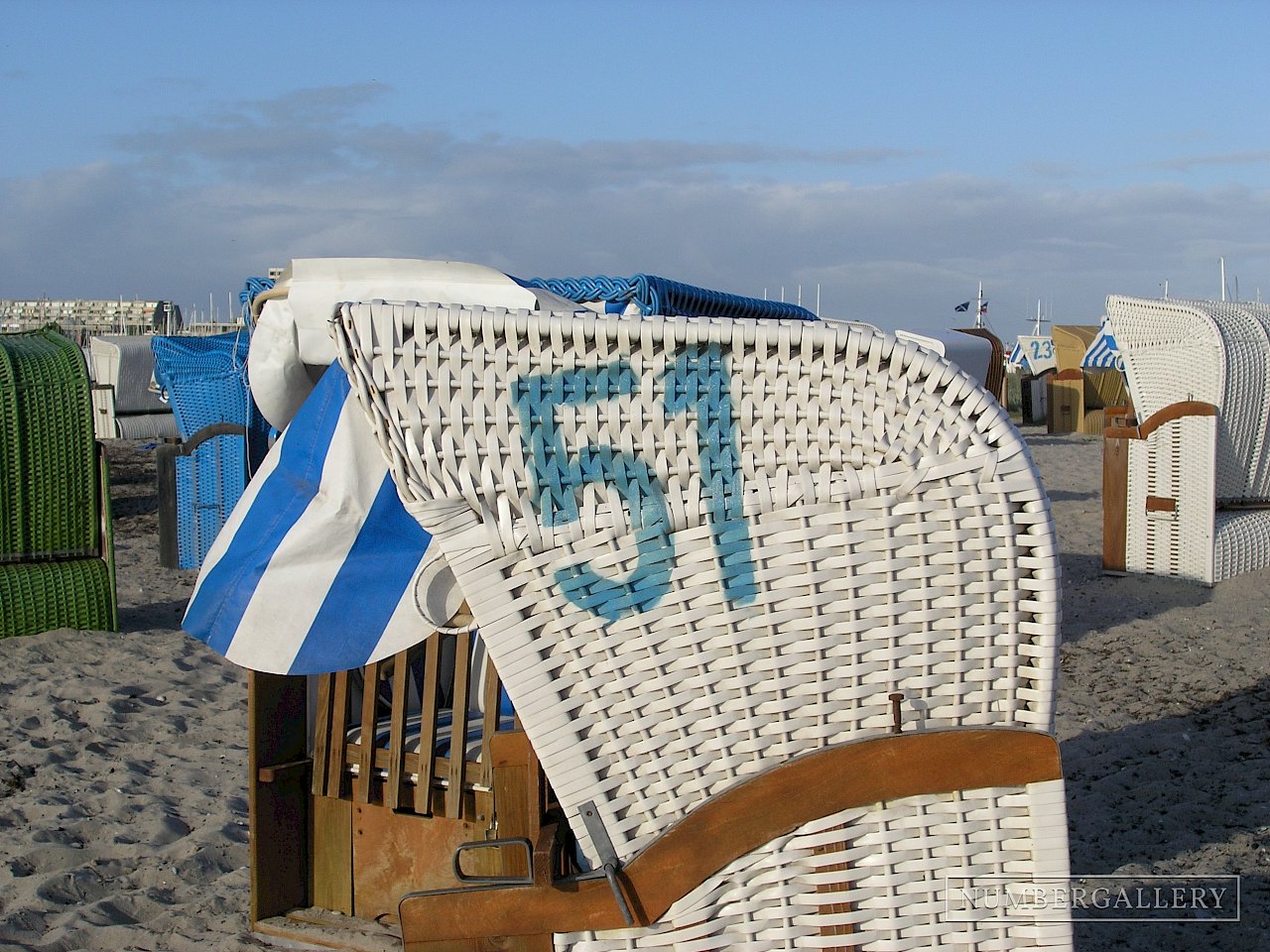 Strandkorb an der Ostsee