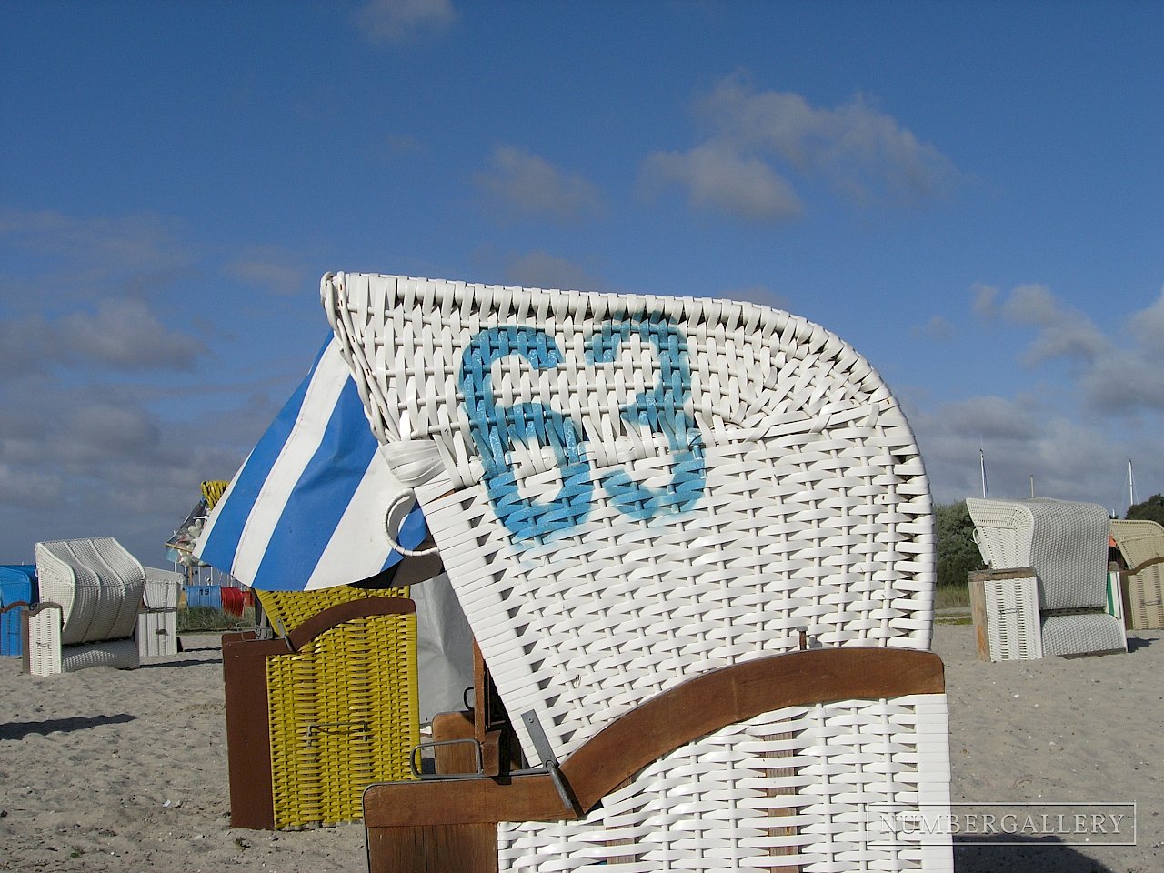 Strandkorb an der Ostsee