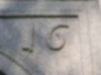 Teil-Jahreszahl auf Türsturz in Cunewalde