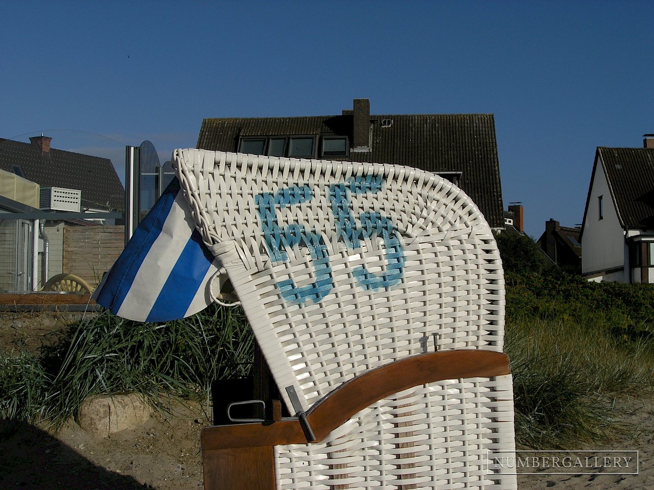 Strandkorb an der Ostsee