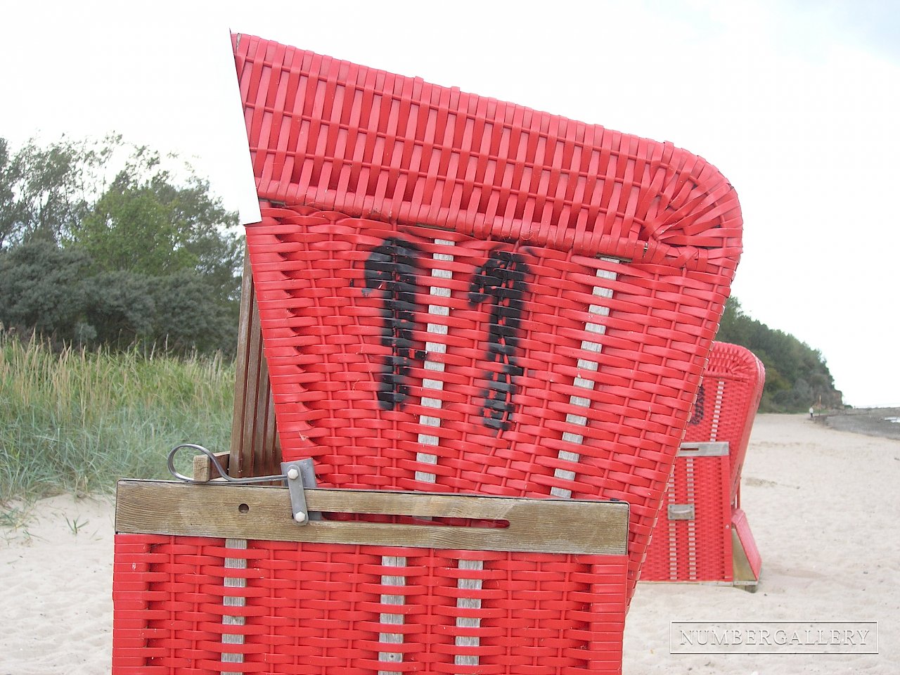 Strandkorb an der Ostsee