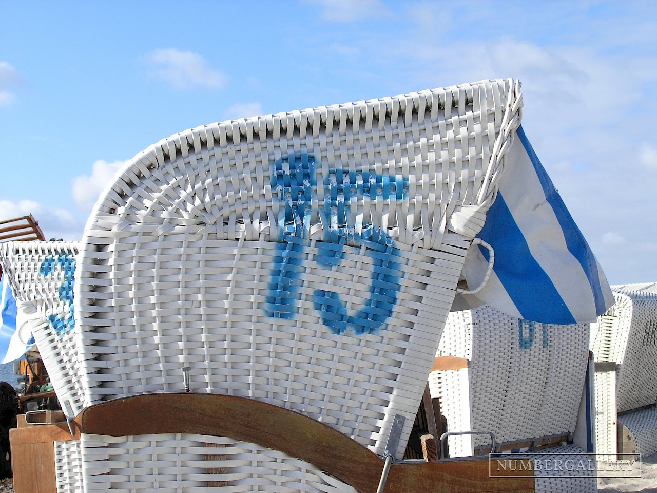 Strandkorb an der Ostsee