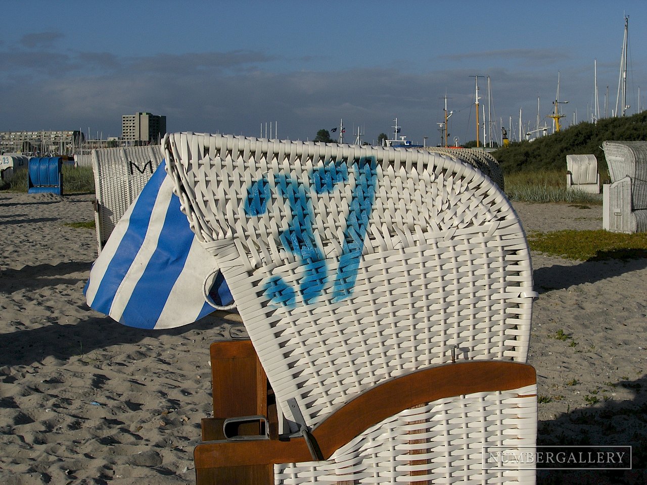 Strandkorb an der Ostsee