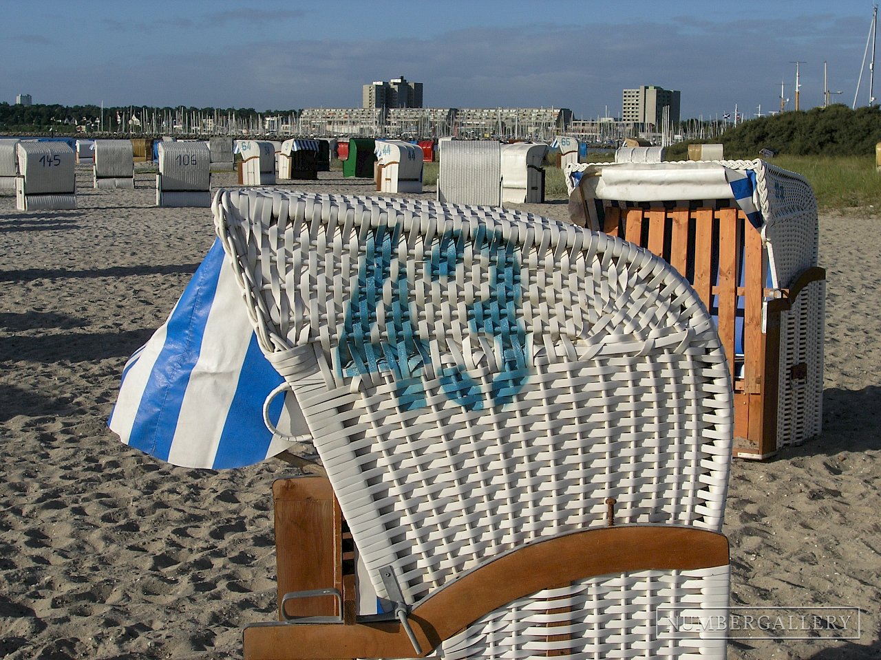 Strandkorb an der Ostsee