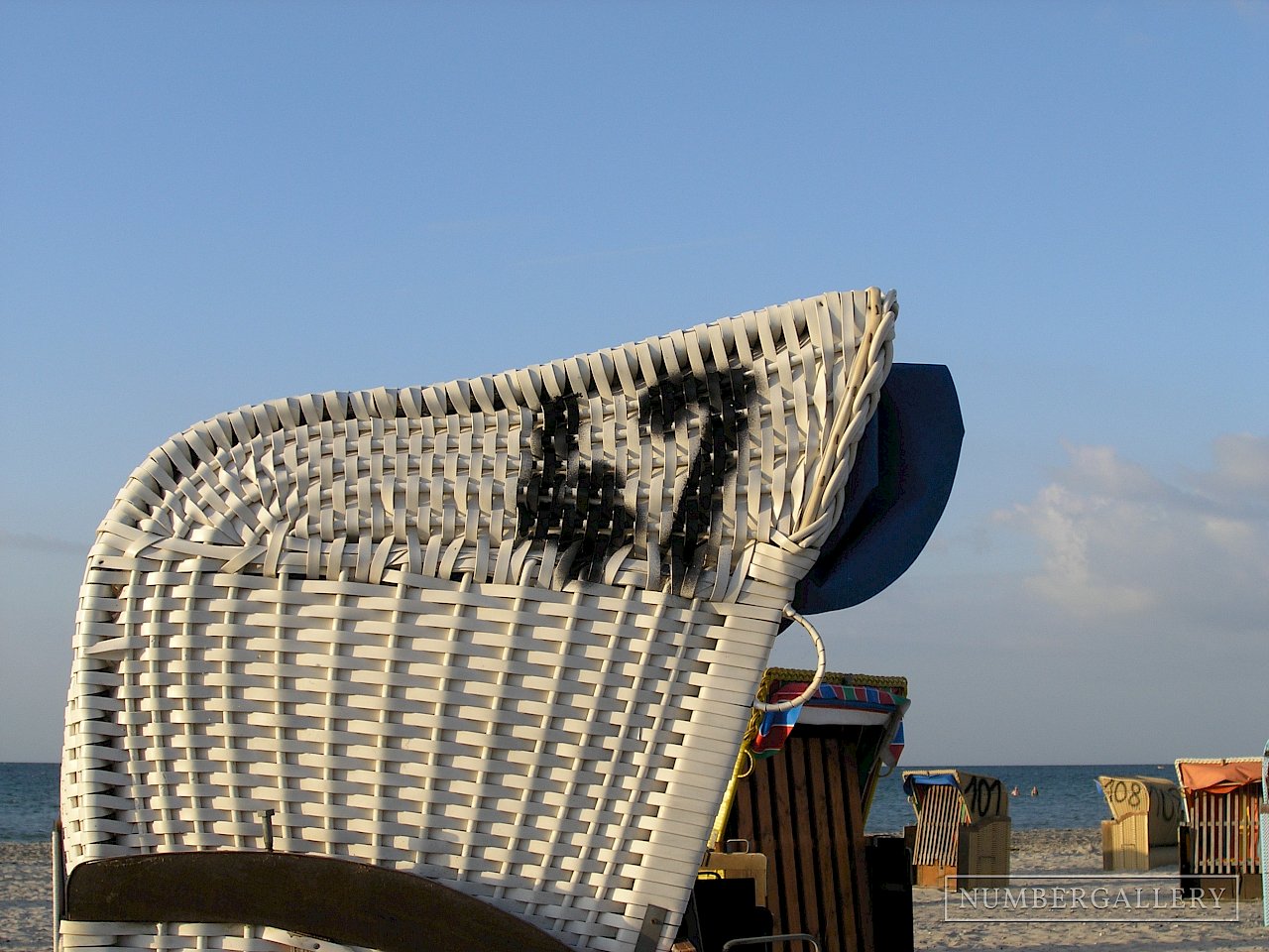 Strandkorb an der Ostsee