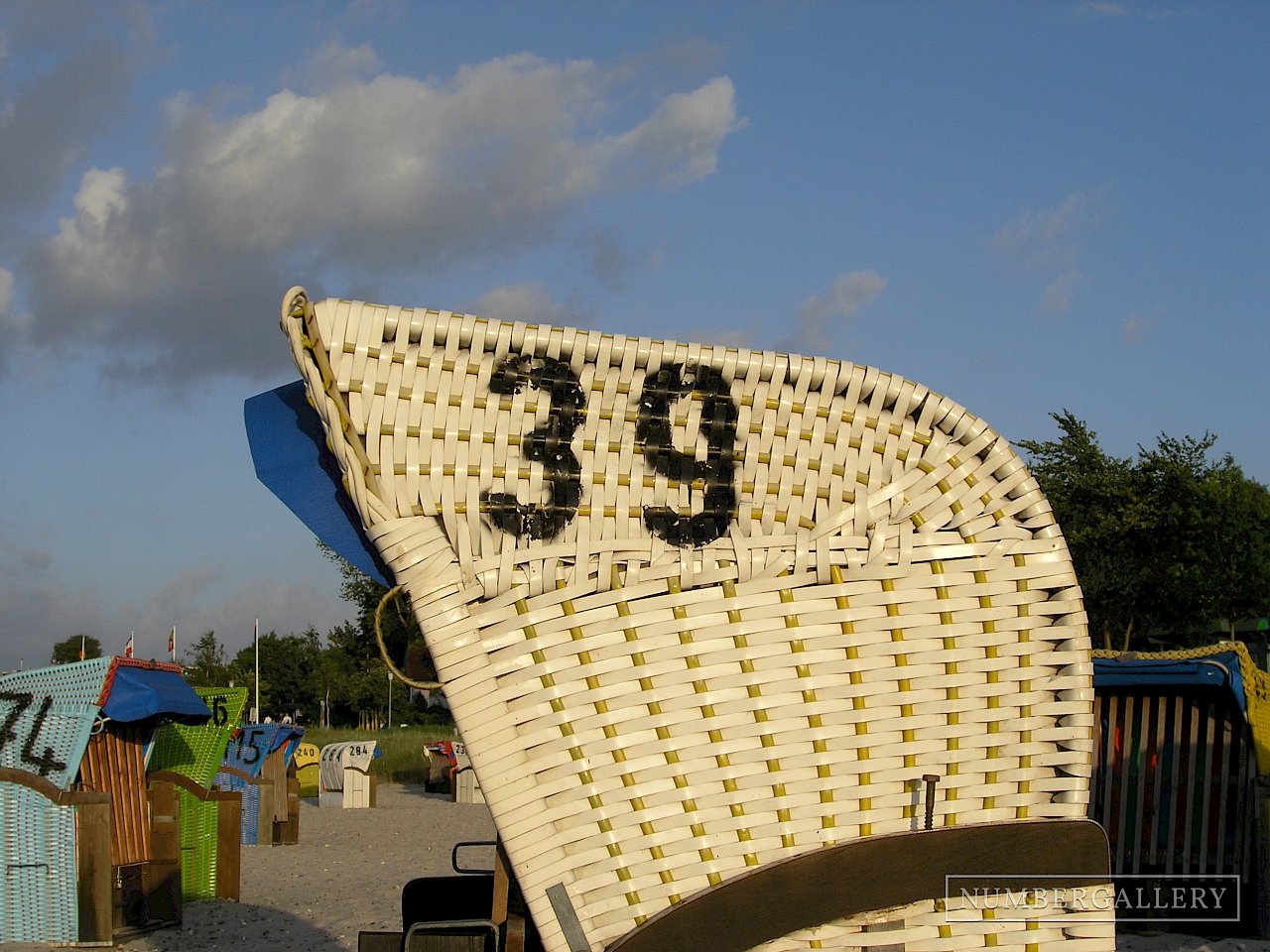 Strandkorb an der Ostsee