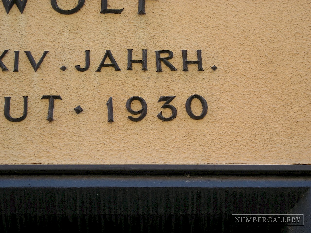 Jahreszahl in Freiburg