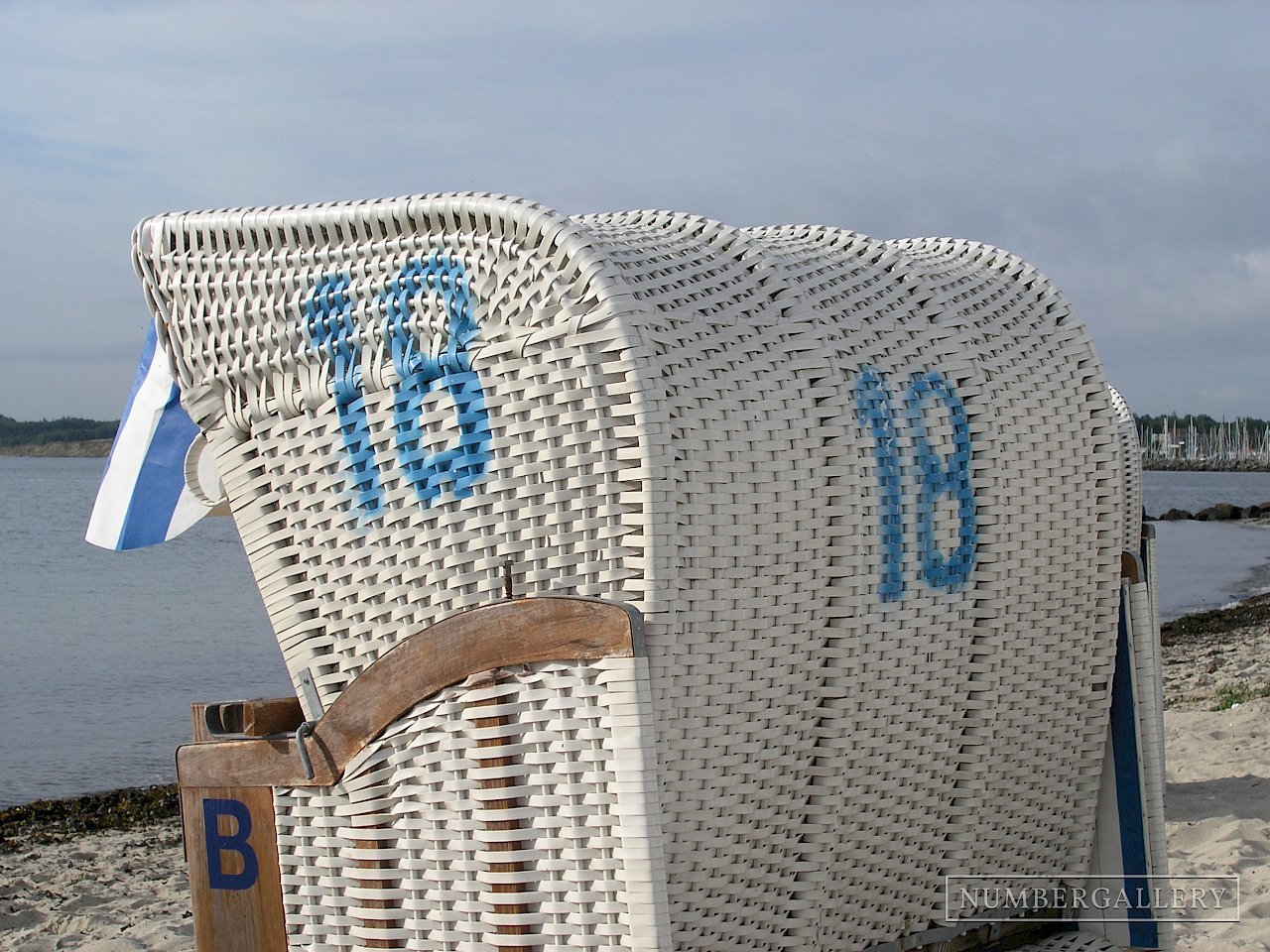 Strandkorb an der Ostsee