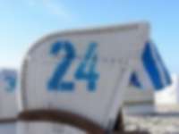 Strandkorb an der Ostsee