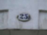 Hausnummer in Altenburg