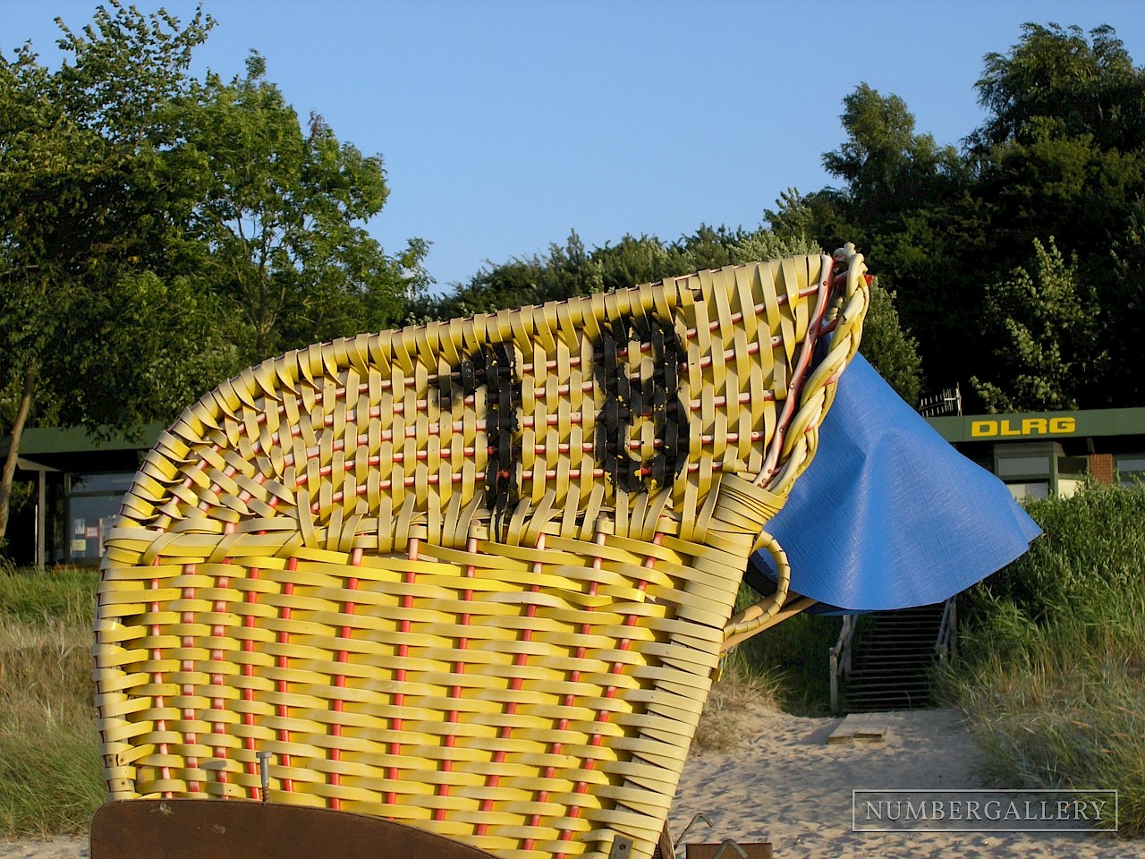 Strandkorb an der Ostsee