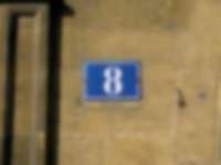 Hausnummer in Neuchâtel / Neuenburg