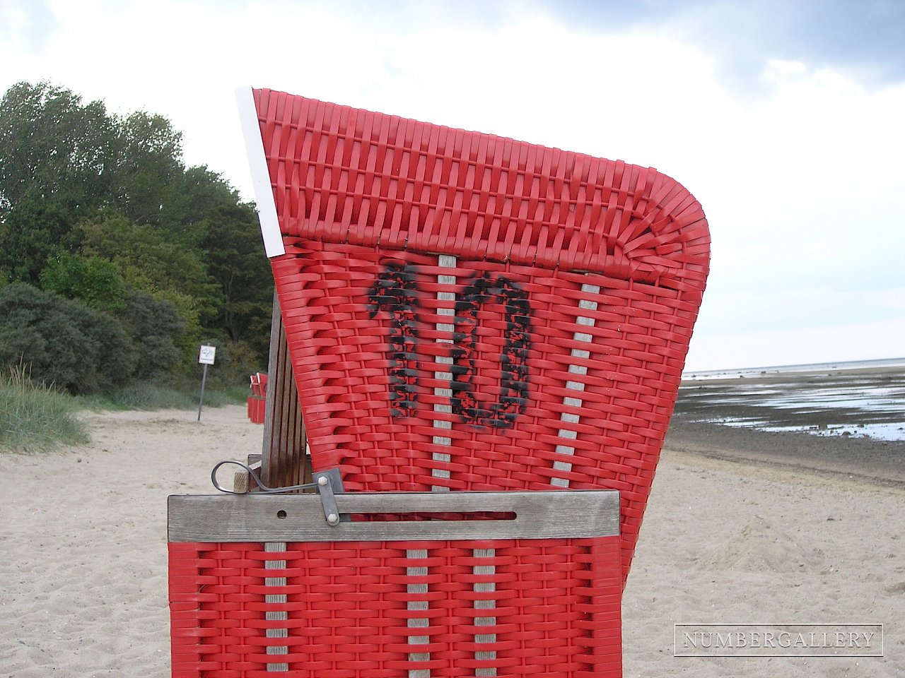 Strandkorb an der Ostsee