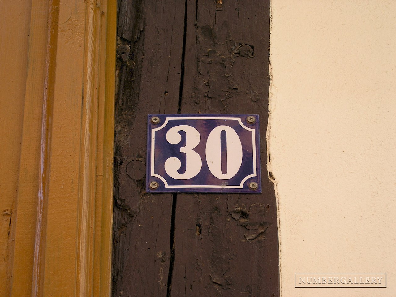 Hausnummer in Quedlinburg