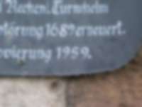 Jahreszahl in Gengenbach