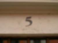 Hausnummer in Dresden
