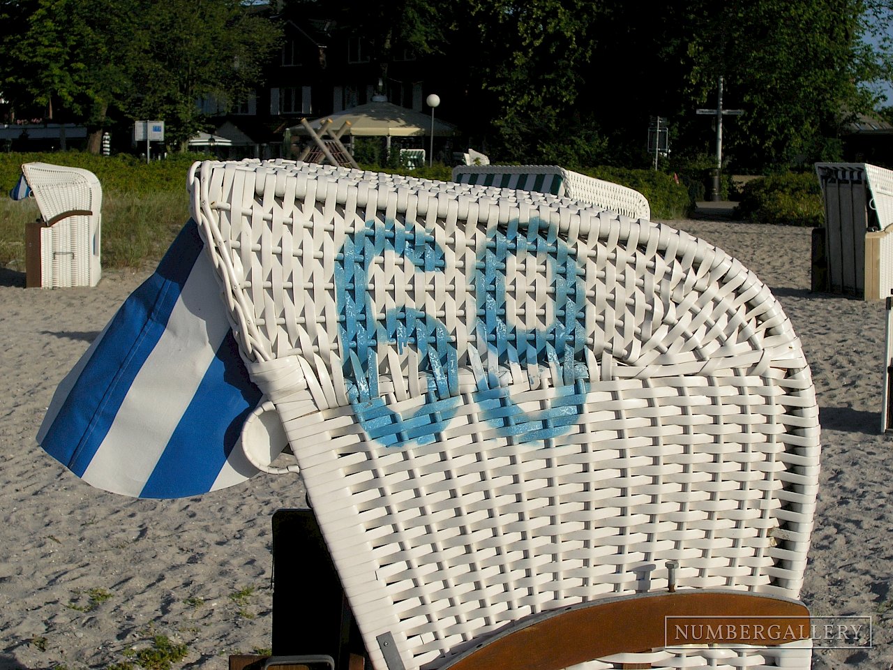 Strandkorb an der Ostsee