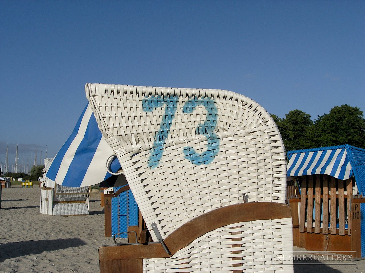 Strandkorb an der Ostsee