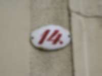 Hausnummer in Zittau