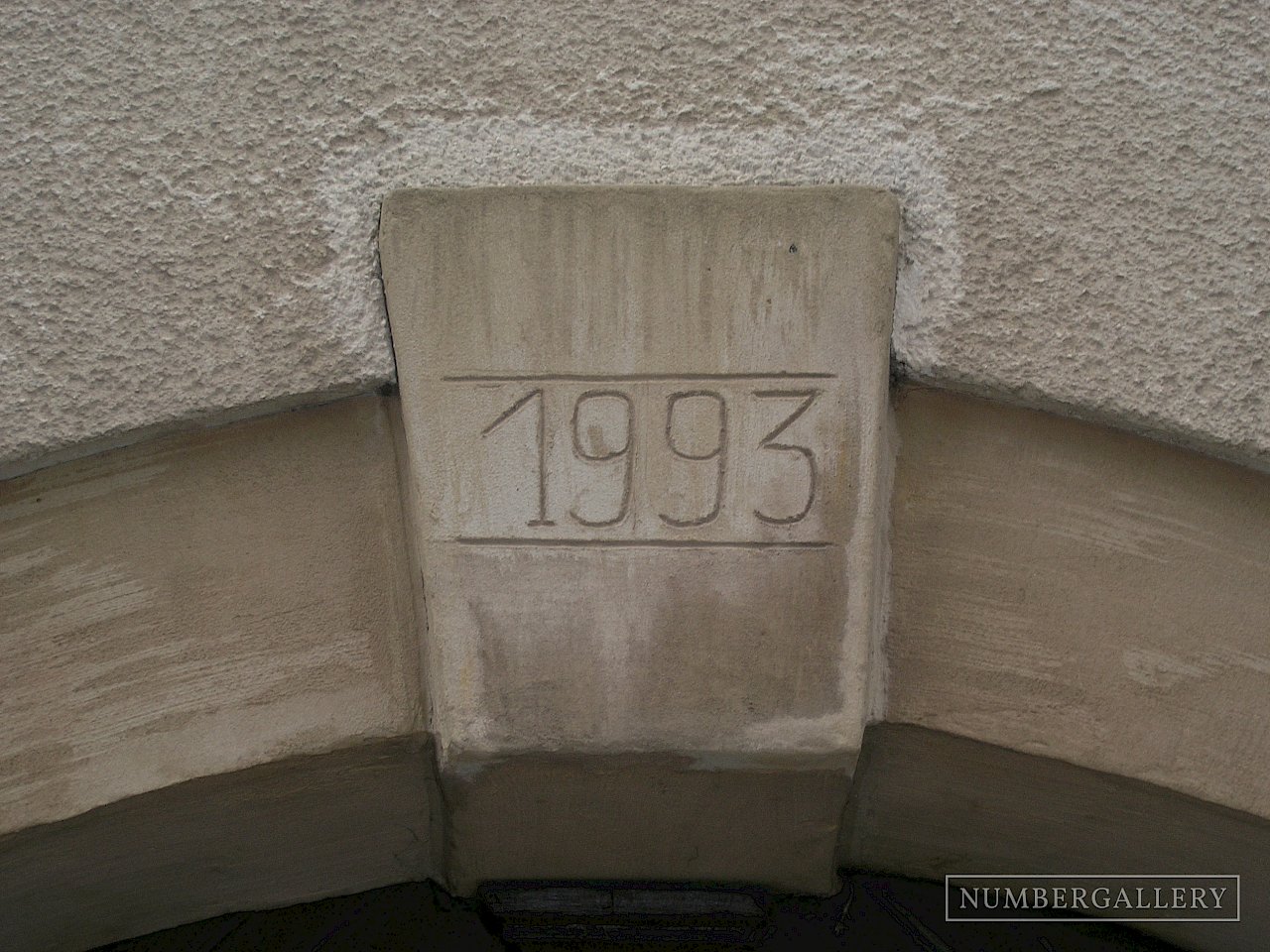 Jahreszahl auf Türsturz in Freiberg