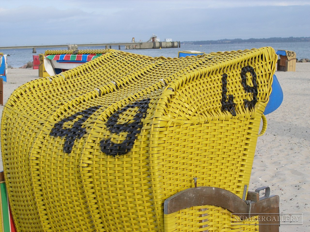 Strandkorb an der Ostsee